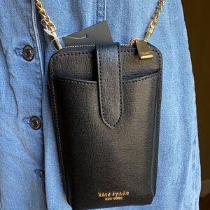 NWT Kate Spade morgan north south phone wallet crossbody bag